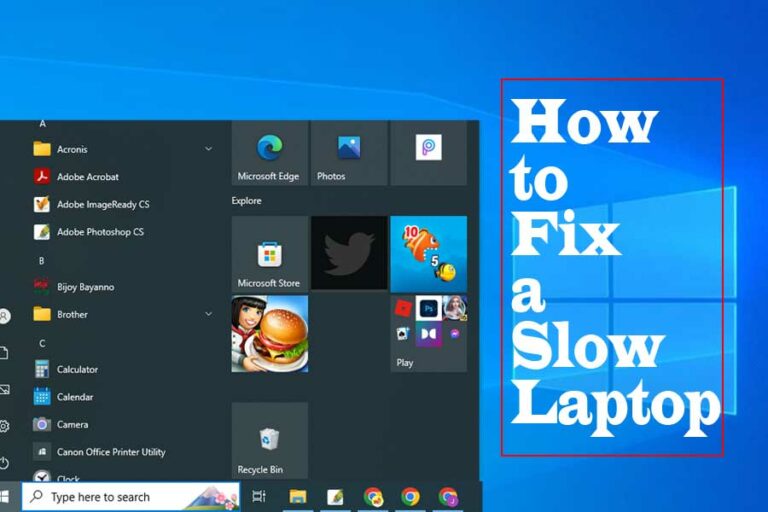 Why Is My Laptop Slow? with How to Fix a Slow Laptop