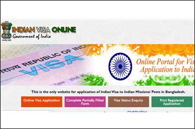 online indian visa application 2023: indianvisa-bangladesh.nic.in