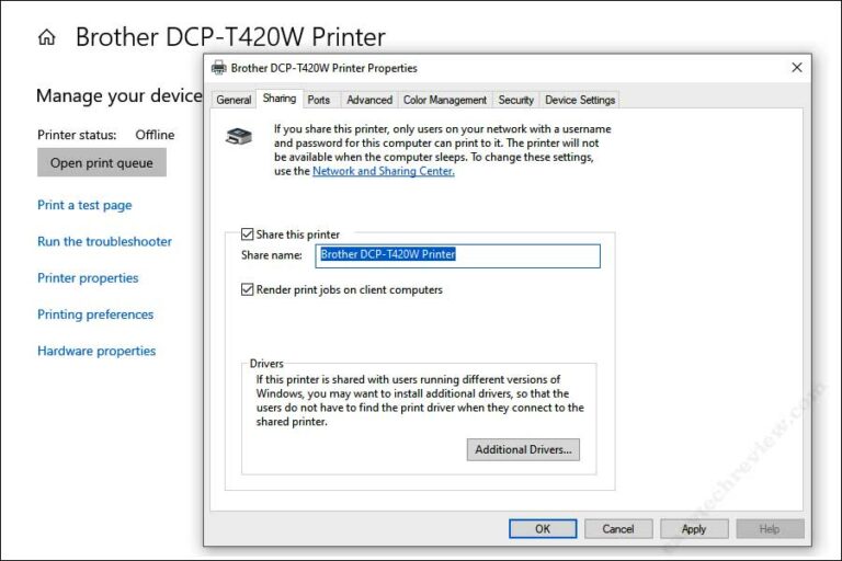 how to share the printer for windows 7, 8 & 10