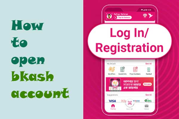 how to open bkash account in Mobile | Registration Process