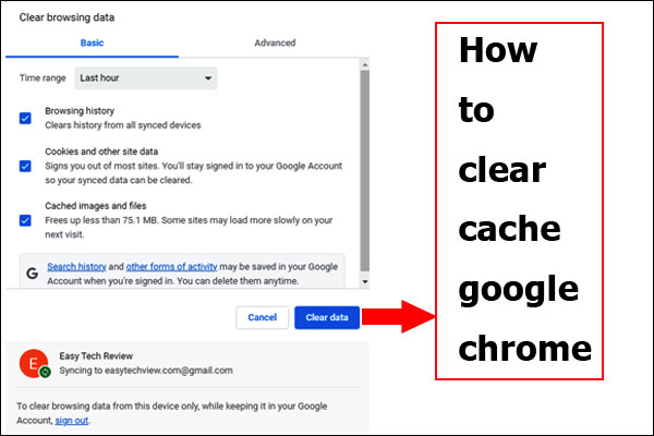 How to clear cache google chrome From Android/Laptop